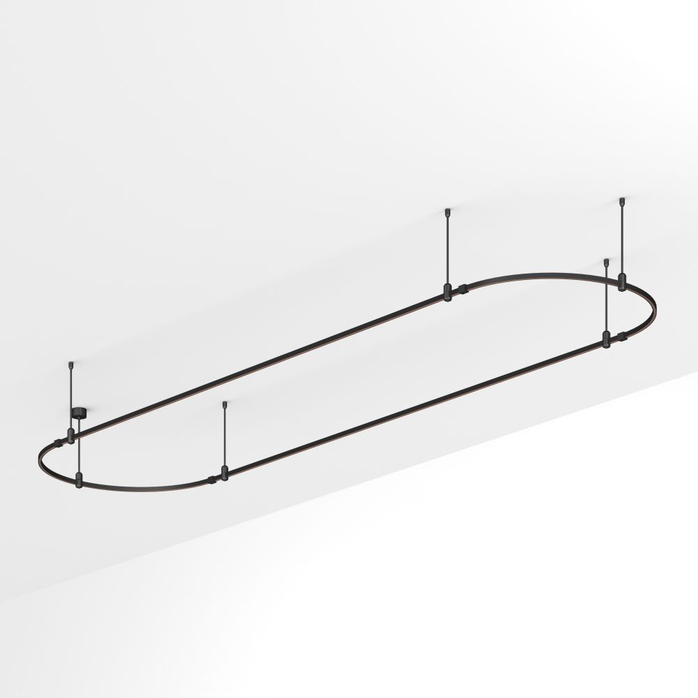 Основание ART-APRIORI-OVAL-ROD-400-4000x1000 (BK) (Arlight, IP20 Металл, 3 года)