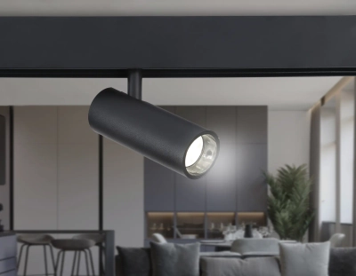 Светильник светодиодный для шинопровода Magnetic GL3823 BK черный IP20 10W 4200K 48V 24° D47*128