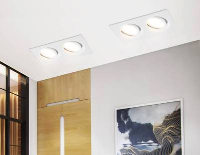 Светильник встраиваемый TN102745/2 WH белый IP20 GU5.3/2 180*95*25