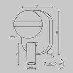 Настенный светильник (бра) Dialogue 3000К 9Вт MOD441WL-L8B3K. TM Maytoni