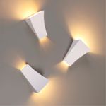 3882/1W HIGHTECH ODL19 365 белый гипсовый Настенный светильник G9 1*25W GIPS