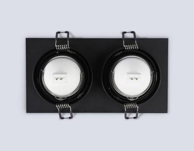 Светильник встраиваемый TN102832/2 BK/BK черный/черный GU5.3/2 178*93*50