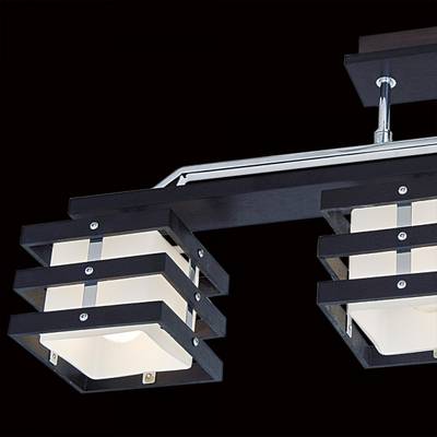 Citilux Киото CL133231 Люстра деревянная Венге Хром