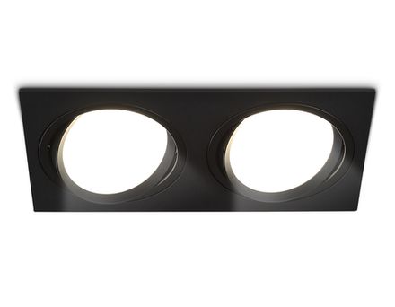 Светильник встраиваемый поворотный точечный TN51920/2 BK черный GX53 max 12W 220*115*23