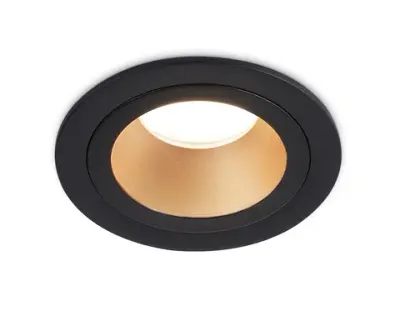 Светильник встраиваемый TN102825 BK/GD черный/золото GU5.3 D92*50