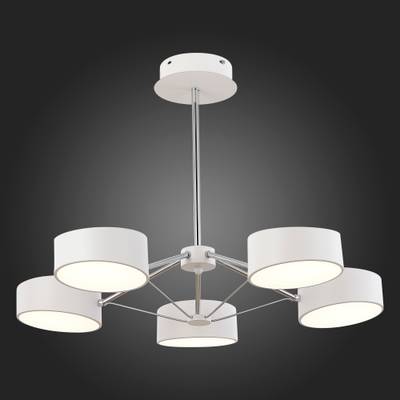 SLE6005-502-05 Светильник потолочный Белый, Хром/Белый LED 5*10W