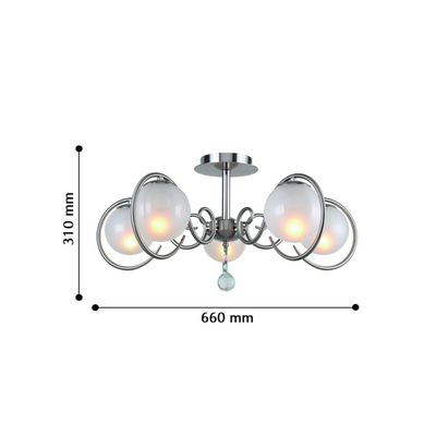 Потолочный светильник Fabbio 2349-5U, 5*E14*40W. ТМ F-Promo