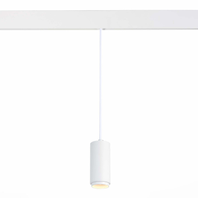 ST357.533.06 Магнитный трековый светильник подвесной ZOOM белый LED 1*6W 3000K 667Lm Ra>80 10-60° IP20 D60xH120 48V