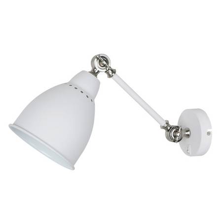 Бра Arte Lamp BRACCIO A2054AP-1WH, 1хE27