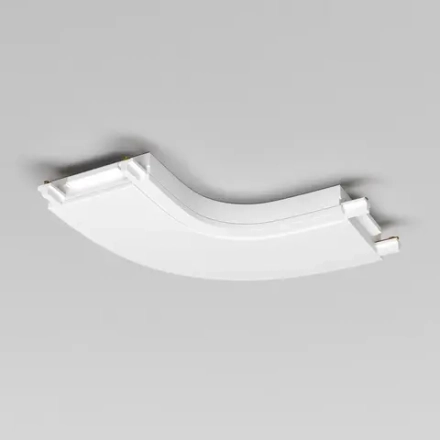 Конектор питания полукруглый Radity белый, TRA084CR-11W. TM Maytoni