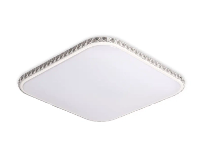 Потолочный светодиодный светильник с пультом FF75 WH белый 48W+24W 400*400*60 (ПДУ ИК)
