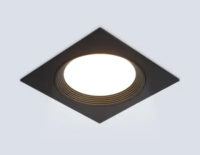 Светильник встраиваемый TN51804 BK черный GX53 max 15W 110*110*23