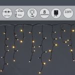 A-020 LED WW/W FLASH светодиодная "бахрома" 3x0.6м 140LED черный провод влагозащ., морозостойкий