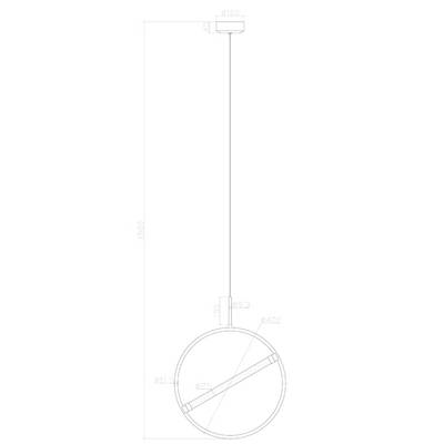 Подвесной светильник Arte Lamp DOLORES A2565SP-1PB, 1хLED