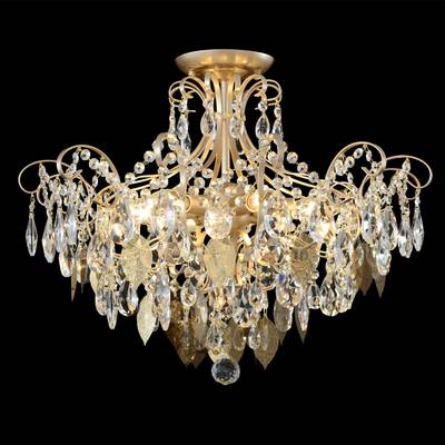 Светильник потолочный Crystal Lux ESMIRALDA PL6 GOLD 0523/106