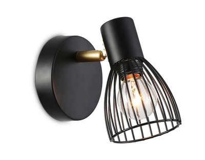 Светильник накладной TR8659 BK/GD черный/золото E14 max 60W 160*100*145