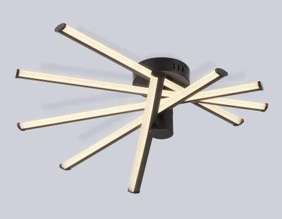 Светильник светодиодный потолочный FL6222 BK черный 70W 3000K-6400K 605*605*170 (ПДУ ИК)