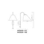 Бра Arte Lamp RONDO A4086AP-1AB, 1хE14