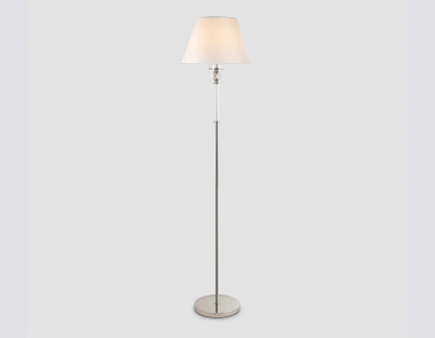 Светильник напольный LH71008 BN/WH никель/белый E27 max 60W D360*1550
