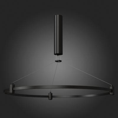 ST025.413.00 Шинопровод-кольцо FARM с подвесами и основанием под блок питания ST-Luce Черный