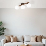 Потолочный светильник со стеклянными плафонами 10269 Estera Wood, G9х3