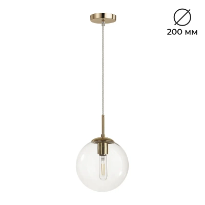 6509/1B SUSPENTIONI LN26 409 золотой Подвес E27 1*60W 220V SUMMER