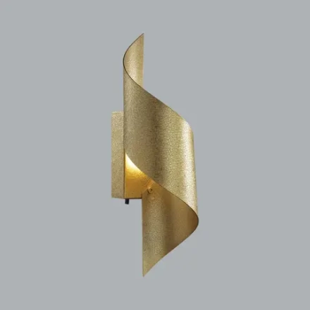 7099/6WL HIGHTECH ODL25 443 Настенный светильник gold ice crack металл/акрил IP20 LED 6W 3000K/4000K тумблер на корпусе 220-240V BOCCOLO