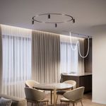 Slim Magnetic Трековый светильник для радиусного шинопровода 6W 4200K Intenso чёрный Ø 1200мм 85185/01