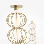 Подвесной светильник Золотая клетка / Golden Cage 3000К 117Вт, MOD216PL-L42G3K. TM Maytoni