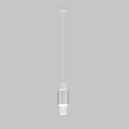 Подвесной светодиодный светильник 50204/1 LED белый/матовое серебро, LED