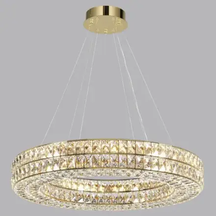 4926/85L L-VISION ODL24 581 золото/металл/хрусталь Люстра LED 85W 4000K 5074Лм PANTA