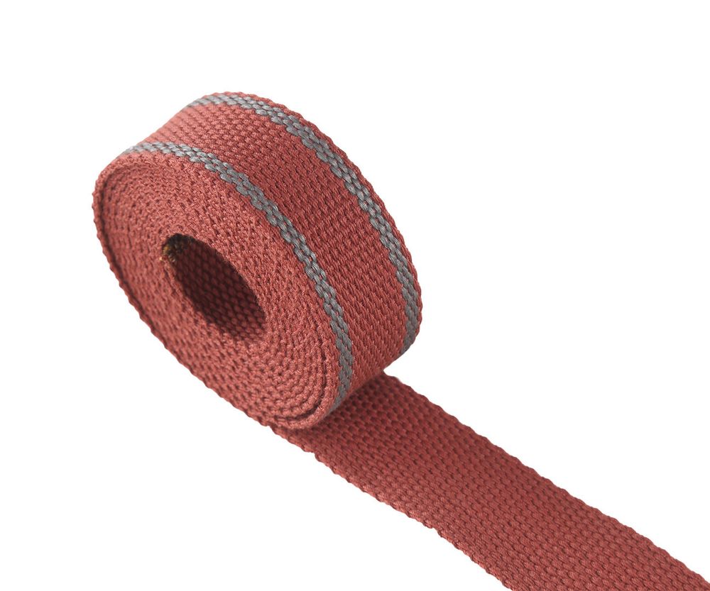 196-1000,06 Токопроводящая текстильная лента Сатори 10м терракотовый w2,8