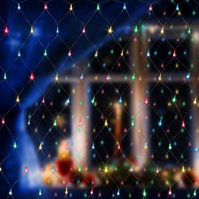 Новогодняя гирлянда сеть мульти 1,5*1,5м IP20 300-001 мульти