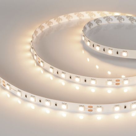 Светодиодная лента RT-B60-10mm 24V Warm3000 (14.4 W/m, IP20, 5060, 5m) (Arlight, Открытый)