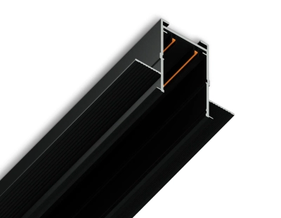 Шинопровод встраиваемый под ГКЛ 12,6мм Magnetic 220V GL1010 BK черный IP20 2000*62.5*56 (заглушки в комплекте)