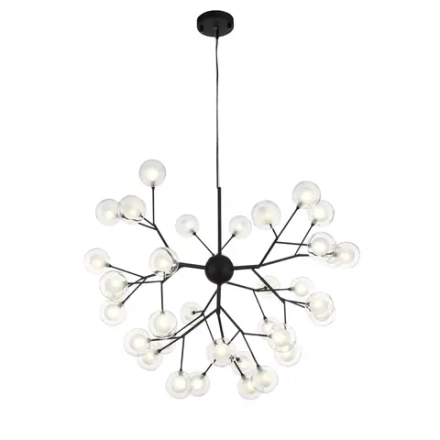 SL376.403.36 Светильник подвесной ST-Luce Черный/Прозрачный, Белый G4 LED 36*2W