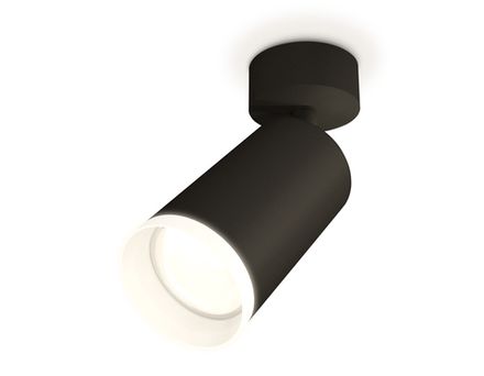 Комплект поворотного светильника XM6323010 SBK/FR черный песок/белый матовый MR16 GU5.3 (A2210, C6323, N6246)