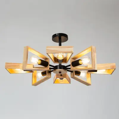 Люстра на штанге Arte Lamp BRUSSELS A8030PL-8BK, 8хE27