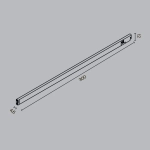 Трековый светильник Базис / Basis Levity 3000К 5Вт 100°, TR190-1-5W3K-B. TM Maytoni