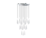 07861-18A,02 Люстра каскадная Гутта хром d50 h300 Led 54W (4000k)