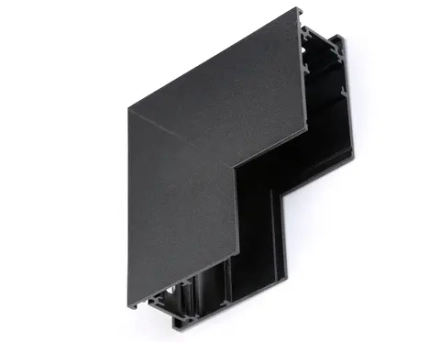 Коннектор угловой внутренний для накладного шинопровода Magnetic GL3378 BK черный 85*85*H26.9