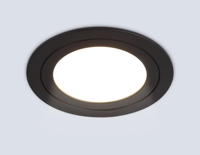 Светильник встраиваемый TN6604 BK черный IP44 GX53 max 15W D110*23