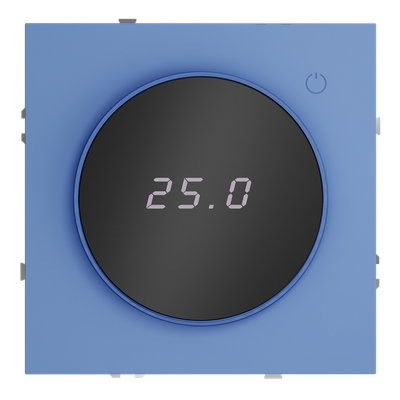 VLS070115 Терморегулятор электронный VOLTUM S70 с индикацией и датчиком, для теплого пола, (деним). (ТМ Maytoni)