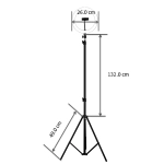 00003-0.6-01M BK светильник напольный Reluce, LED