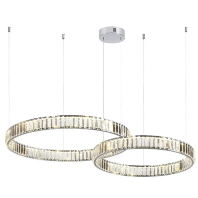 4930/45L L-VISION ODL24 591 хром/прозрачный металл/хрусталь Люстра LED 45W 4000K 5350Лм VEKIA