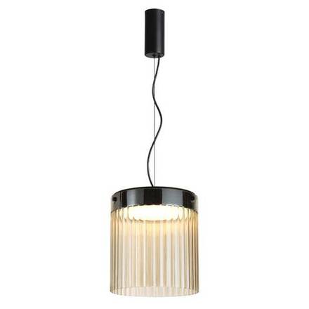 5047/20L L-VISION ODL24 303 черный/светл.янтарный/металл/стекло Подвес LED 20W 4000К 2238Лм PILLARI
