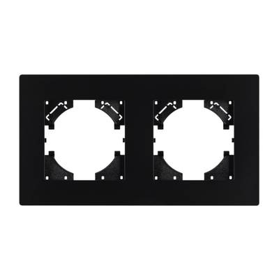 Рамка пластиковая FRM-PERIO-PL-2-BK (Arlight, -)