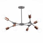 SLE106403-08 Люстра подвесная Серый, Розовое золото E27 8*60W