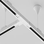 Коннектор Т-образный левый Trinity белый, TRA005CT-31W-L. TM Maytoni