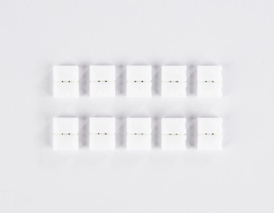 Соединитель прямой для светодиодной ленты 2835 12/24V (2 конт.) GS6001 (10шт)